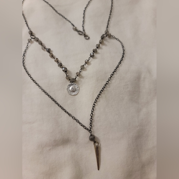 Vampire Diaries Necklace Silver Labradorite - Picture 6 of 8